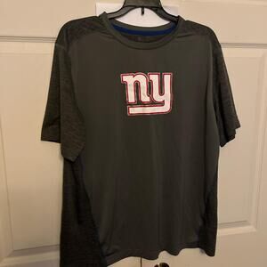 New York giants football  NY Logo  T-Shirt  size Large  Grey